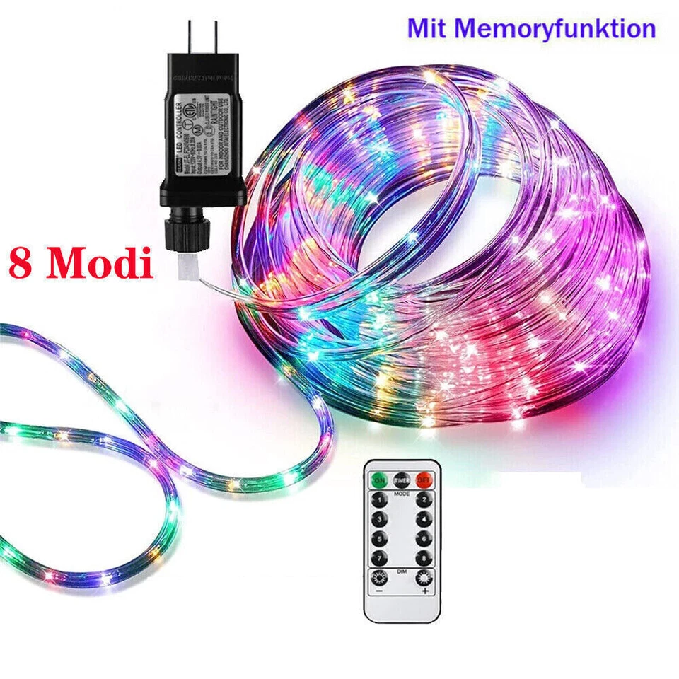 10-30M LED Lichterschlauch Party Lichtschlauch Außen/Innen IP65 Lichterkette DHL