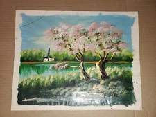 E. Diaz Oil On Canvas Impressionist Landscape - SPAIN