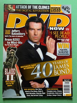 DVD NOW Magazin (UK) Nr. 28. Dezember 2002 PIERCE BROSNAN James Bond Star Wars George Lucas