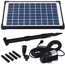 Agora-Tec® 10 Watt Solar Teichpumpe Springbrunnen Teich Pumpe Springbrunnenpumpe