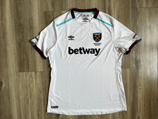 West Ham United Away football shirt 2016/2017 Jersey Women Soccer size US 12/42