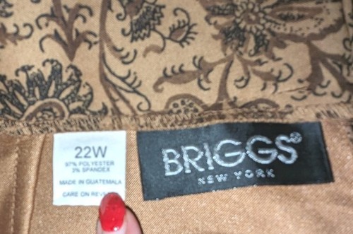Briggs New York 22w Plus Skirt Country Floral Whimsy Boho Prairie Cottagecore - Picture 3 of 8