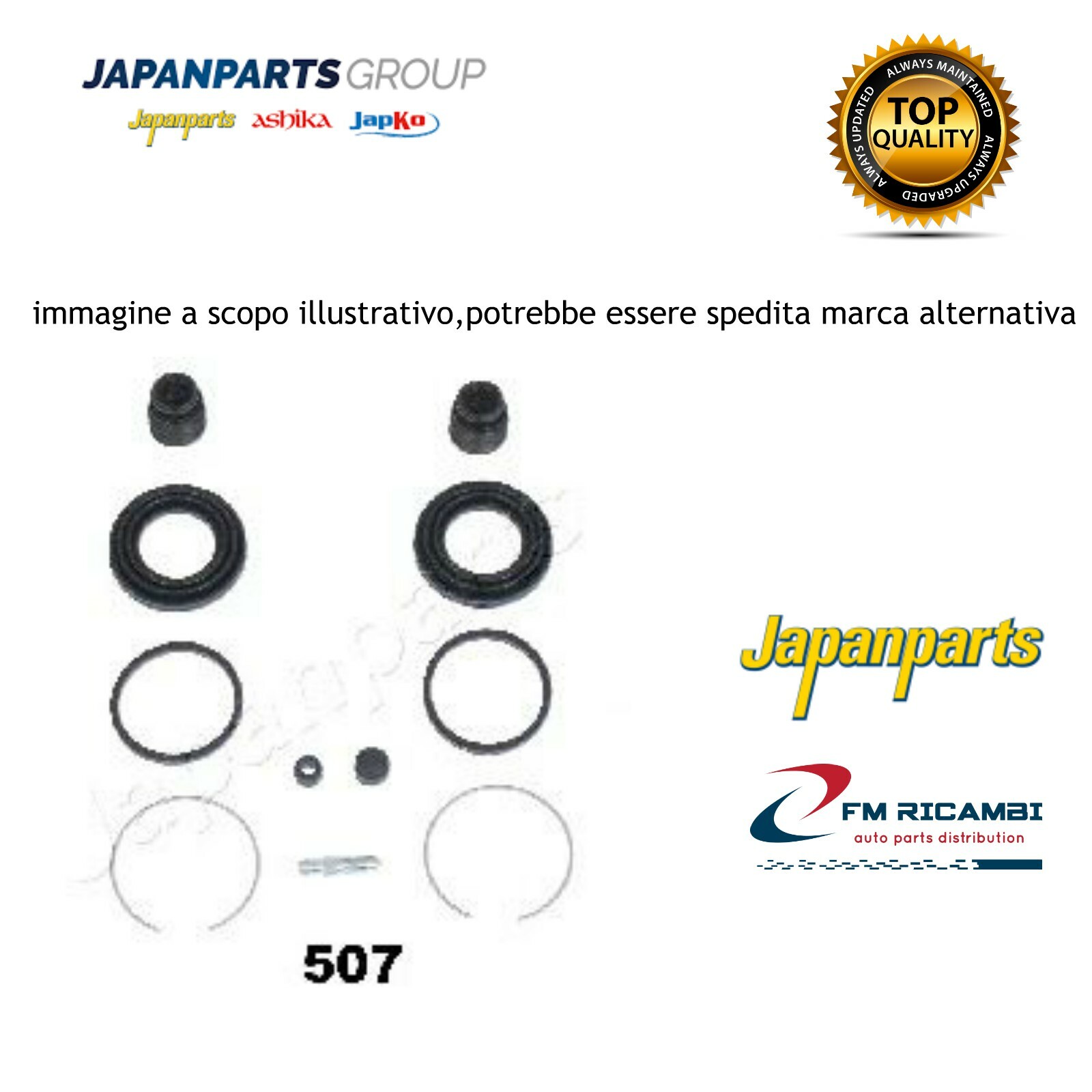 KD-L06 JAPANPARTS Kit riparazione  Pinza freno LAND ROVER DEFENDER C