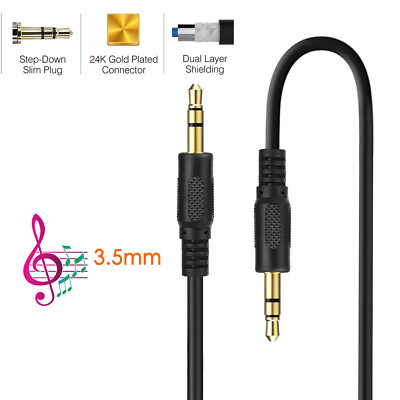AU 1m 2m 4m Auxiliary Gold Aux Audio Cable for iPhone iPod Samsung  LOT Australia