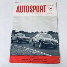 Vtg Autosport Britain’s Motor Sporting Weekly Magazine Vol 19 No 6 Aug 7 1959