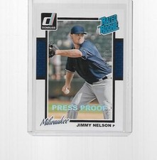2014 DONRUSS BASEBALL RATED ROOKIE PRESS PROOF JIMMY NELSON #247 (073/199)
