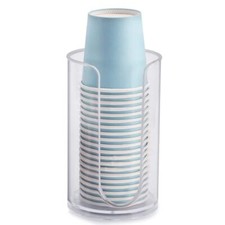 Bathroom Cup Dispenser, 3oz-5oz Small Disposable Paper Cups Holder for Clear