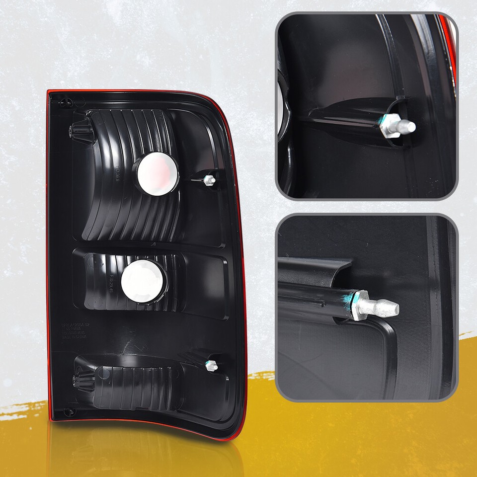 SPEC-D TUNING Smoke Lens Tail Lights Compatible With 2004-2008 Ford F-150 Styleside, Left Right Pair Assembly In | Whizz Tail Light Assemblies - Foto 5