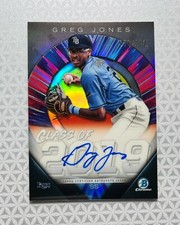 2019 Bowman Draft Chrome Class of 2019 Auto /250 Greg Jones #C19A-GJ Auto Rays
