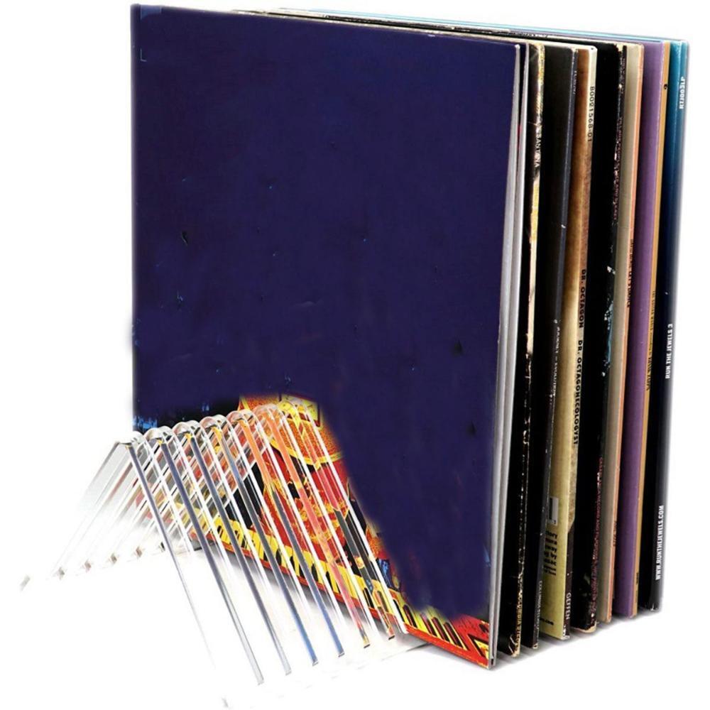 Multifunction Album Record Holder Vinyl Lp Rack Clear Display Stand Home Decor..