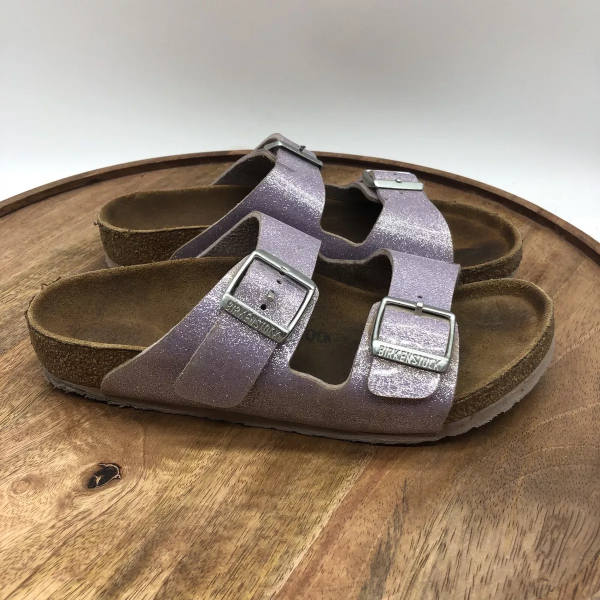 Birkenstock Arizona Kid 34 US 3 Magic Galaxy Lavender Birko Flor 2 Strap Sandals eBay