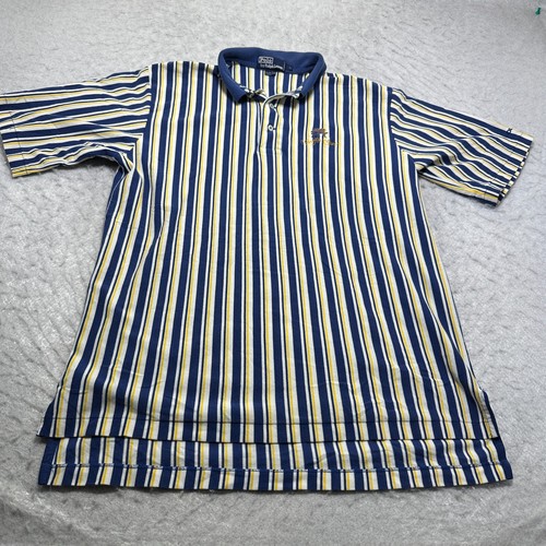 Polo Ralph Lauren Griffin Gate Gestreiftes Poloshirt Blau Herren Größe Large L