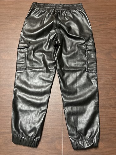 Gap Girls Size L Joggers Faux Leather - Picture 3 of 3
