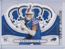 GABRIEL DAVIS ROOKIE CARD 2020 Buffalo Bills Football DIE-CUT CROWN ROYALE RC