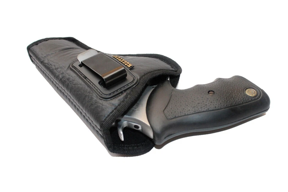Black IWB Revolver Holster For 3.5"- 4" Inch Barrel 6 Shot Revolvers K/L/N Frame - Image 3 of 4