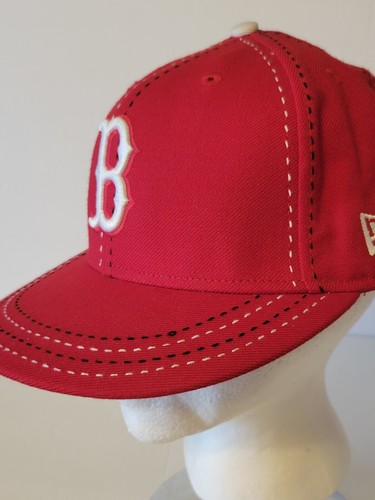 New Era 59Fifty Boston Red Sox Red MLB Fitted Hat Size 7 1/8 - Picture 4 of 16