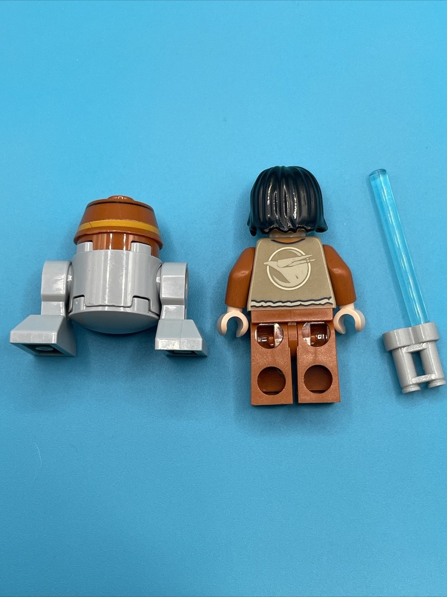 Lego Star Wars Ezra Bridger And Chopper Minifigure Lot 75048 75158