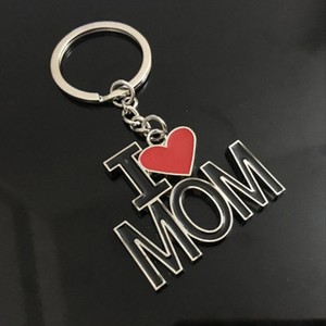 i love mom and dad keychain