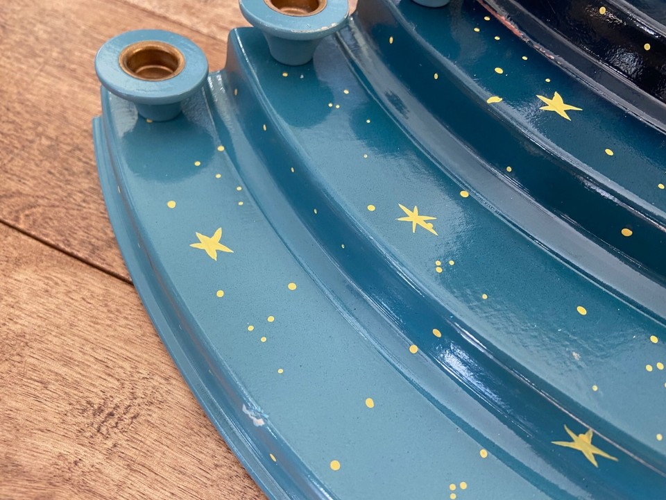 ERZGEBIRGE Wendt Kuhn Angel "Mountain" Stand Candle Holder Germany