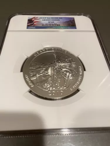 2010 P 5 OZ SILVER 25C GRAND CANYON NGC SP 69