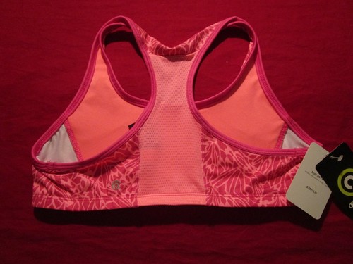 New Champion C9 Duo Dry Girls Floral Print Sports Bra Pink Extra Large XL - Picture 2 of 4