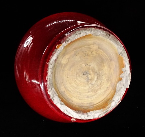 VASE ROUGE SANG DE BOEUF FLAMBE - PORCELAINE - CHINE QING 20° S - Photo 18 sur 20