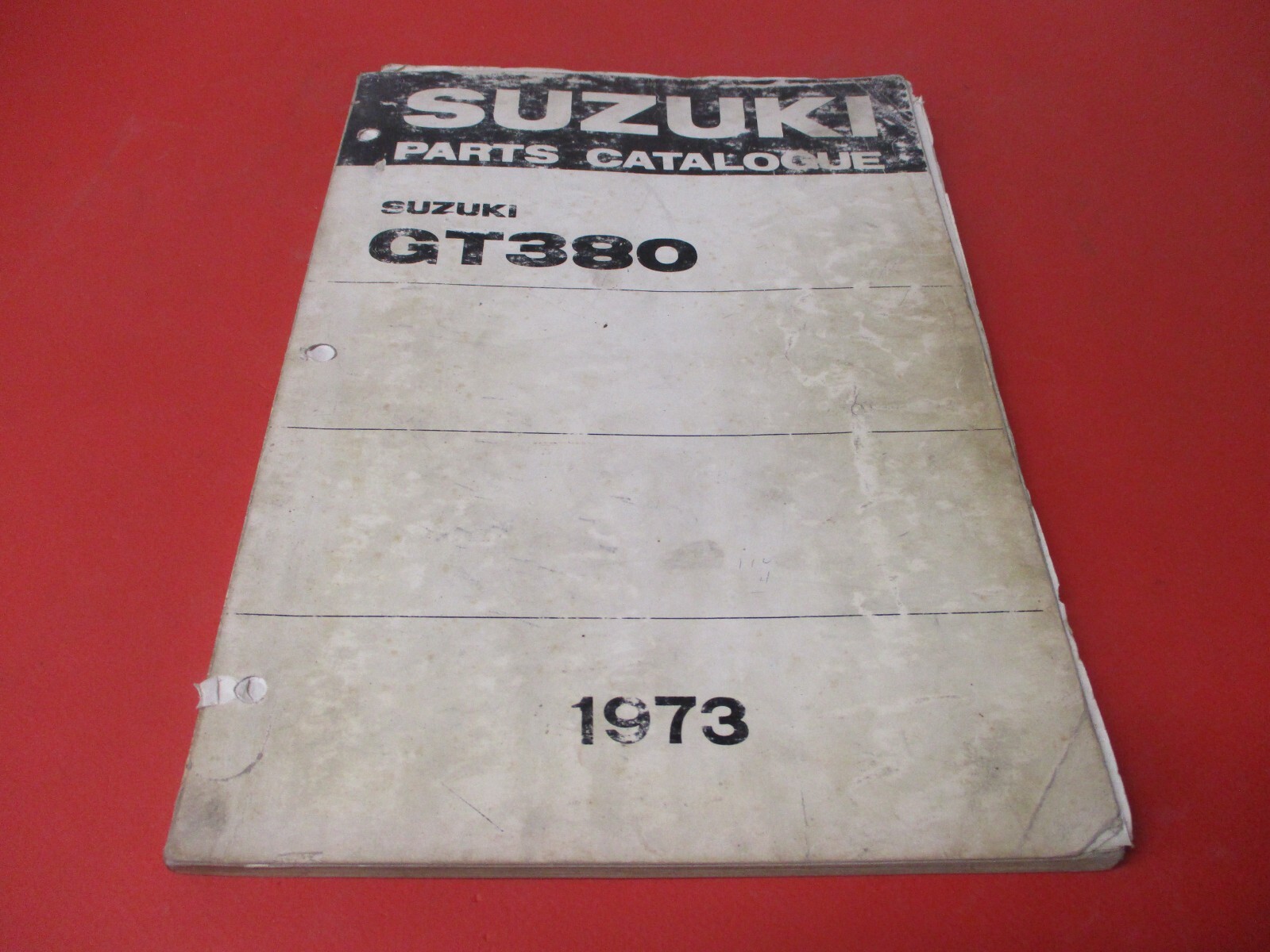 OEM ORIGINAL SUZUKI PARTS CATALOG MANUAL 1973 GT380 eBay