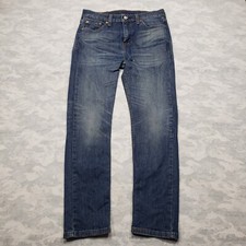 Levis 510 Jeans Mens 30x30 Blue Skinny Medium Wash Denim Stretch Whiskered