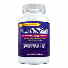 ACAI QUICK BURN - #1 Rated Acai Berry Fat Burner Diet Pills w/ Garcinia Cambogia
