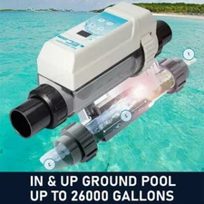 Complete Salt Water Pool Chlorine Generator System for 26000 Gallon Chlorinator
