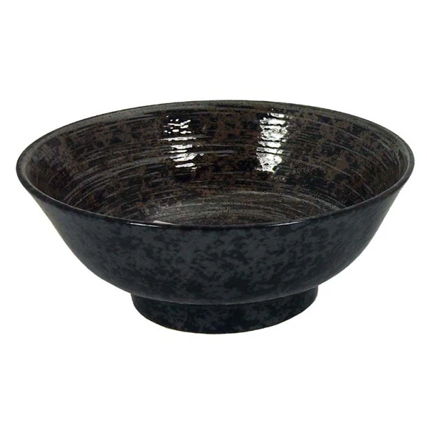 Japanese 8.25"D Ceramic Sushi Ramen Udon Noodle Rice Bowl Uzushio, Made in Japan