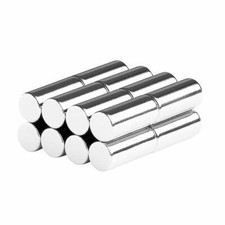 1/4 x 9/16 Inch Neodymium Rare Earth Cylinder/Rod Magnets N52 16 Pack 