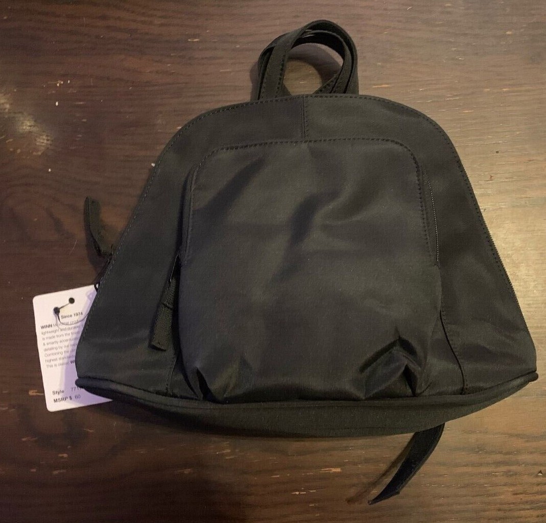 Winn International Black Microfiber Mini-Backpack Style  display picture 2