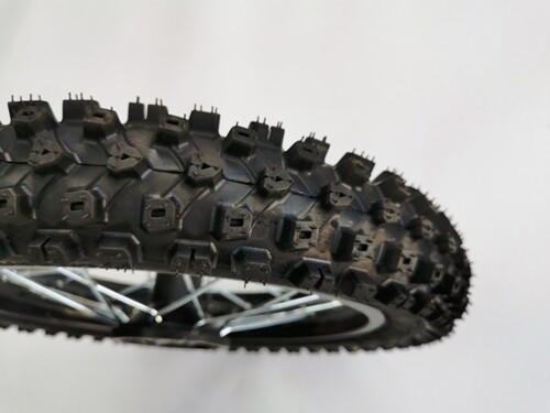 80/100-12 FRONT WHEEL KNOBBY TYRE +TUBE WITH DISC 12 INCH DIRT BIKE TRAIL BIKE - Picture 3 of 5