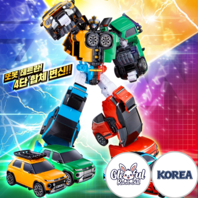 TOBOT TETRAN Combined Robot Transformer IONIC 6 CAR TOY KONA
