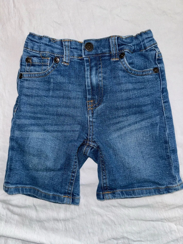 Pantalones cortos de jean 7 For All Mankind para niños talla 4T Foto 2 de 4
