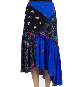 Topshop Ladies Midi Maxi Skirt Gypsy Boho Floral Summer Long Cocktail Dress £42
