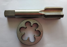 1pc HSS Machine 1 1/16-24UN Plug Tap and 1pc 1 1/16-24UN Die Threading Tool