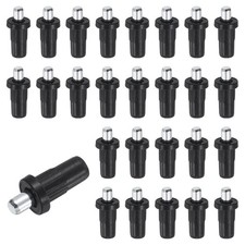 60Pcs Shutter Repair Pins 0.98"x0.45" Metal Spring Loaded Pins Black