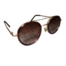 Vintage Retro Oval Metal Frame Round Sunglasses 90s Fashion Eyewear UV 400
