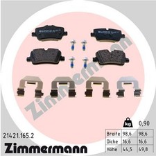 ZIMMERMANN Bremsbelagsatz Scheibenbremse 21421.165.2 für BMW 3er G20 G80 G28 G21