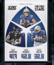 2022 Score #FS5 Mark Andrews / Justin Herbert / Austin Ekeler Fantasy Stars