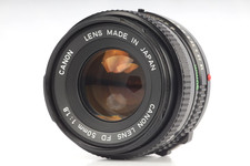 Canon FD 50mm f/1.8 S.C. Manual Focus Lens w/ Lens Cap  52mm Clear Filter Used