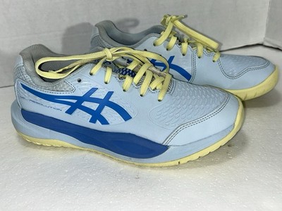 ASICS Gel Resolution X Womens Size 4 Vibrant Blue And Yellow Colorway