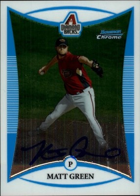 A5193- 2008 Bowman Chrome Prospects #BCP266 Matt Grün Auto - Nm-Mt