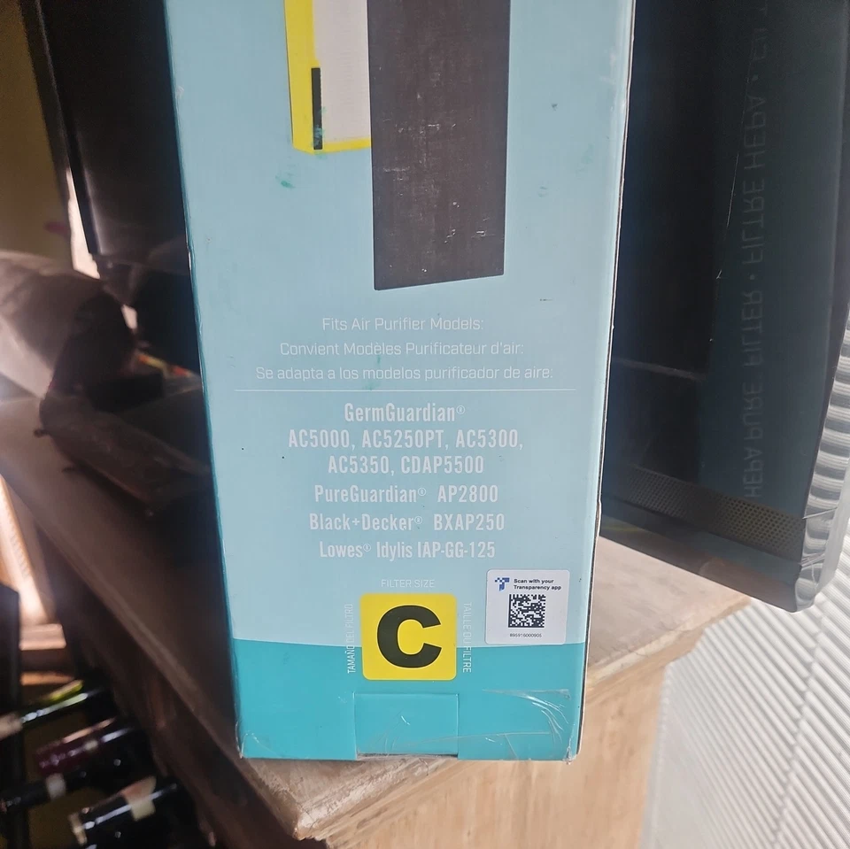 Filtro HEPA GermGuardian TALLA C para AC5000, AC5200, AC5300 Modelo No. FLT5000 NUEVO Foto 3 de 4