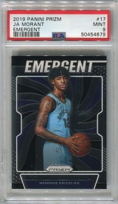 2019 Panini Prizm Ja Morant Emergent Rookie #17 PSA 9