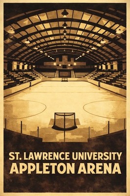   Appleton Arena Poster - St. Lawrence University 2023 - 12x18  - Premium  
