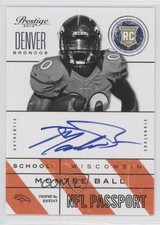 2013 Panini Prestige NFL Passport Signatures Montee Ball #15 Auto 0f8