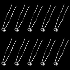 10 Pcs Bridal Hair Clips, Wedding Hair Accessories for Women, Rhinestone Hair Cl